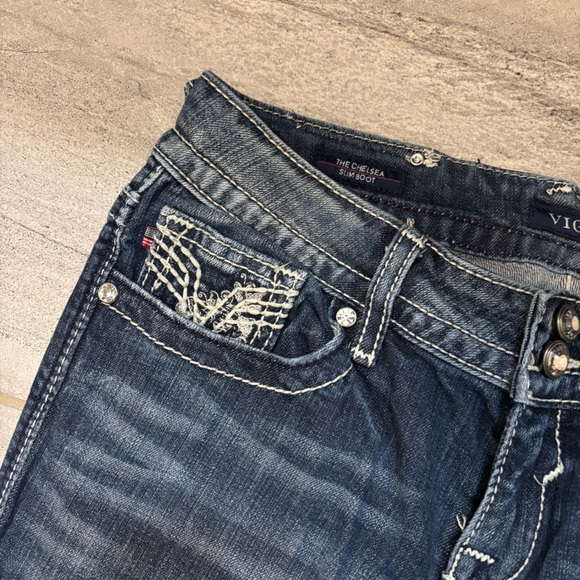 Vigoss Chelsea Slim Boot Cut Jeans - Picture 2 of 8